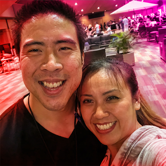 Liza Choa with her brother Eric